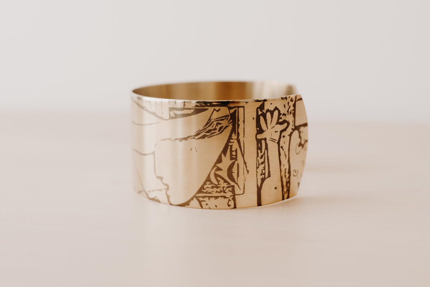 Bracelet laiton femme "Picasso - Guernica"