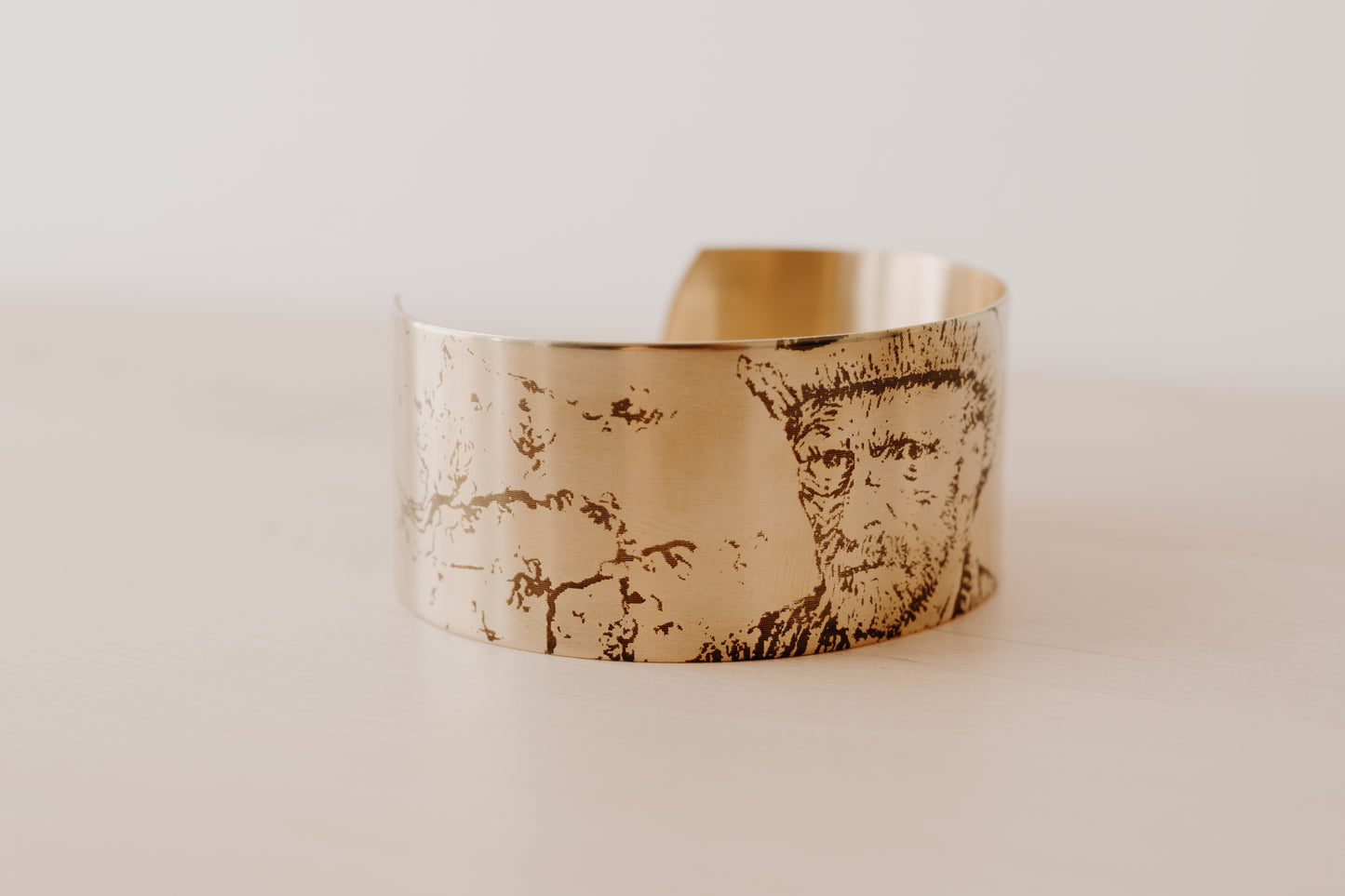 Bracelet laiton femme "Van Gogh - Amandier en fleurs"