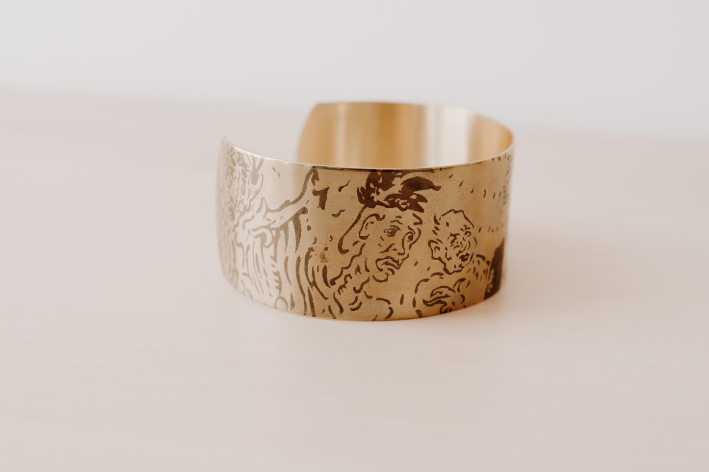 Bracelet laiton femme "James Ensor - Salon des cent"